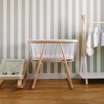 CHARLIE CRANE - Berceau KUMI / Cocon Mesh / Lacets Lichen / Matelas coco naturel