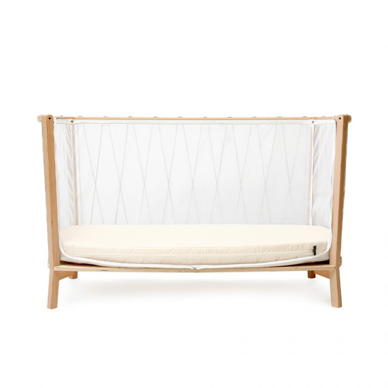CHARLIE CRANE - Lit KIMI 120 Avec Matelas Coco Naturel + Surmatelas + Lacets Desert