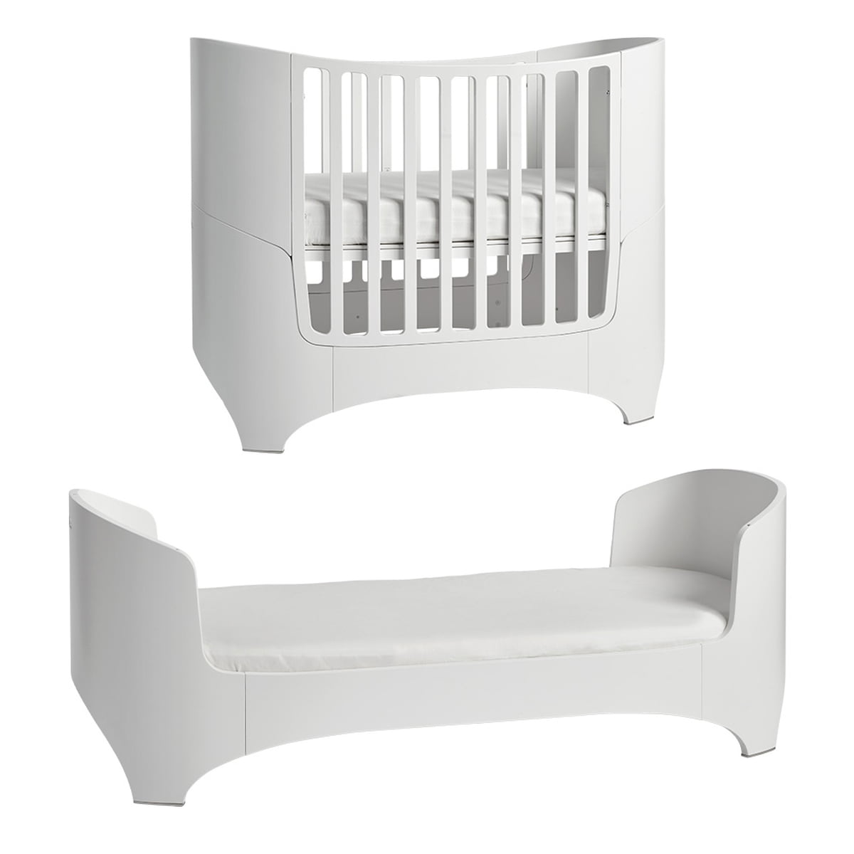 LEANDER - Lit Bébé - Junior Évolutif, Classic 0 - 7 Ans, Blanc
