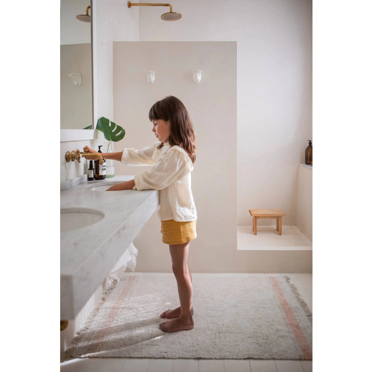 LORENA CANALS - Tapis Lavable Gastro Rose 140 X 200 cm