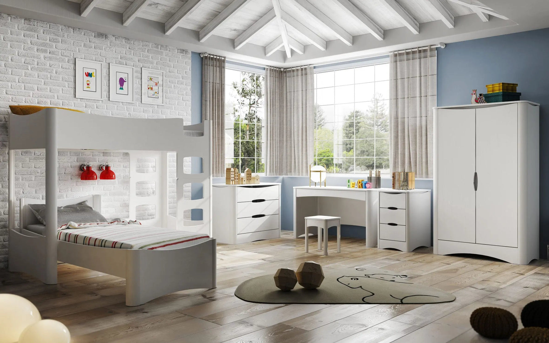 MATHY BY BOLS - Armoire 2 Portes FUSION Profiles Anodise