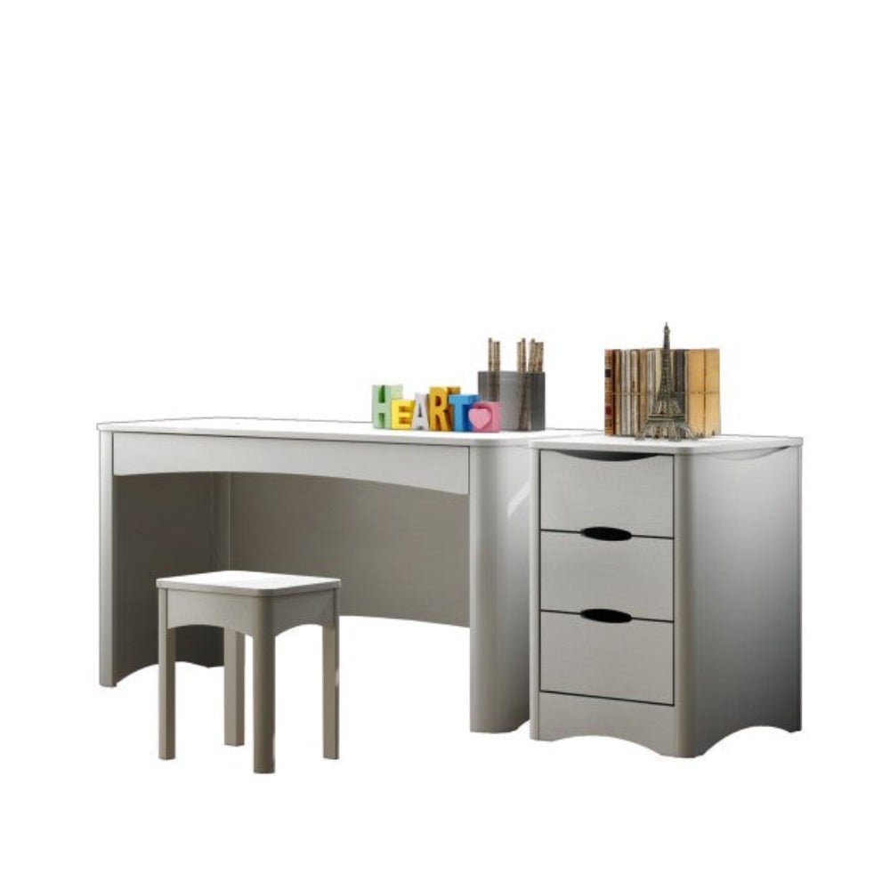 MATHY BY BOLS - Bureau 1 Tiroir FUSION Profiles Blanc