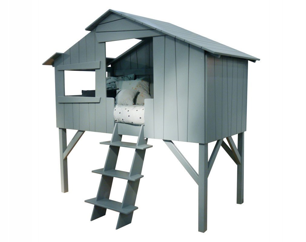 MATHY BY BOLS - Lit Cabane Simple 90 X 190 Cm (MDF+SAPIN)