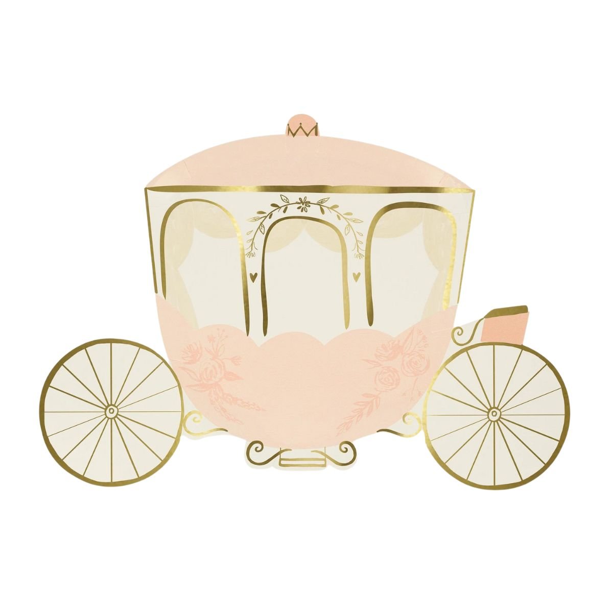 MERI MERI - Set De 8 Assiettes Découpées Carrosse De Princesse