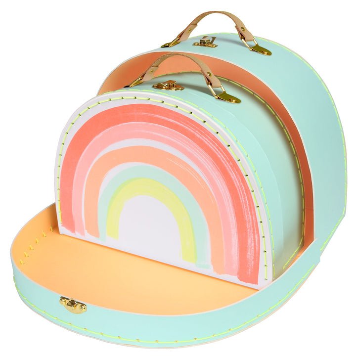 MERI MERI - Valise Arc - en - ciel - Set De 2