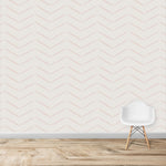 MUNKS & ME - Papier Peint Chambre Enfant à Motif Répété - À Chevrons | Rose