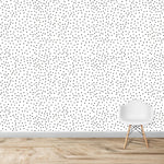 MUNKS & ME - Papier Peint Chambre Enfant à Motif Répété - Cora Spotty - Noir
