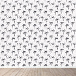 MUNKS & ME - Papier Peint Chambre Enfant à Motif Répété - De Palmier Tropical | Marine