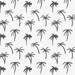 MUNKS & ME - Papier Peint Chambre Enfant à Motif Répété - De Palmier Tropical | Marine