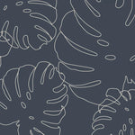 MUNKS & ME - Papier Peint Chambre Enfant à Motif Répété - Elle Monstera | Marine