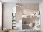 MUNKS & ME - Papier Peint Chambre Enfant à Motif Répété - Elodies Thistle - Sable