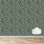 MUNKS & ME - Papier Peint Chambre Enfant à Motif Répété - Imprimé Léopard | Sage