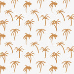 MUNKS & ME - Papier Peint Chambre Enfant à Motif Répété - Noa Palme Tropicale - Moutarde