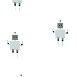 MUNKS & ME - Papier Peint Chambre Enfant à Motif Répété - Robot