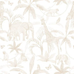 MUNKS & ME - Papier Peint Chambre Enfant à Motif Répété - Safari Africain | Neutre