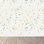 MUNKS & ME - Papier Peint Chambre Enfant à Motif Répété - Terrazzo | Jaune