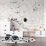 MUNKS & ME - Papier Peint Chambre Enfant Dinosaure Jurassique