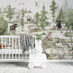 MUNKS & ME - Papier Peint Chambre Enfant Forêt Magique