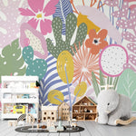 MUNKS & ME - Papier Peint Chambre Enfant Jardin D'été Margot