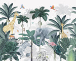 MUNKS & ME - Papier Peint Chambre Enfant Jungle - Bleu