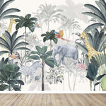 MUNKS & ME - Papier Peint Chambre Enfant Jungle - Bleu
