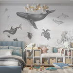 MUNKS & ME - Papier Peint Chambre Enfant Magie De L'océan - Monochromes