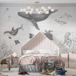 MUNKS & ME - Papier Peint Chambre Enfant Magie De L'océan - Monochromes