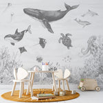 MUNKS & ME - Papier Peint Chambre Enfant Magie De L'océan - Monochromes