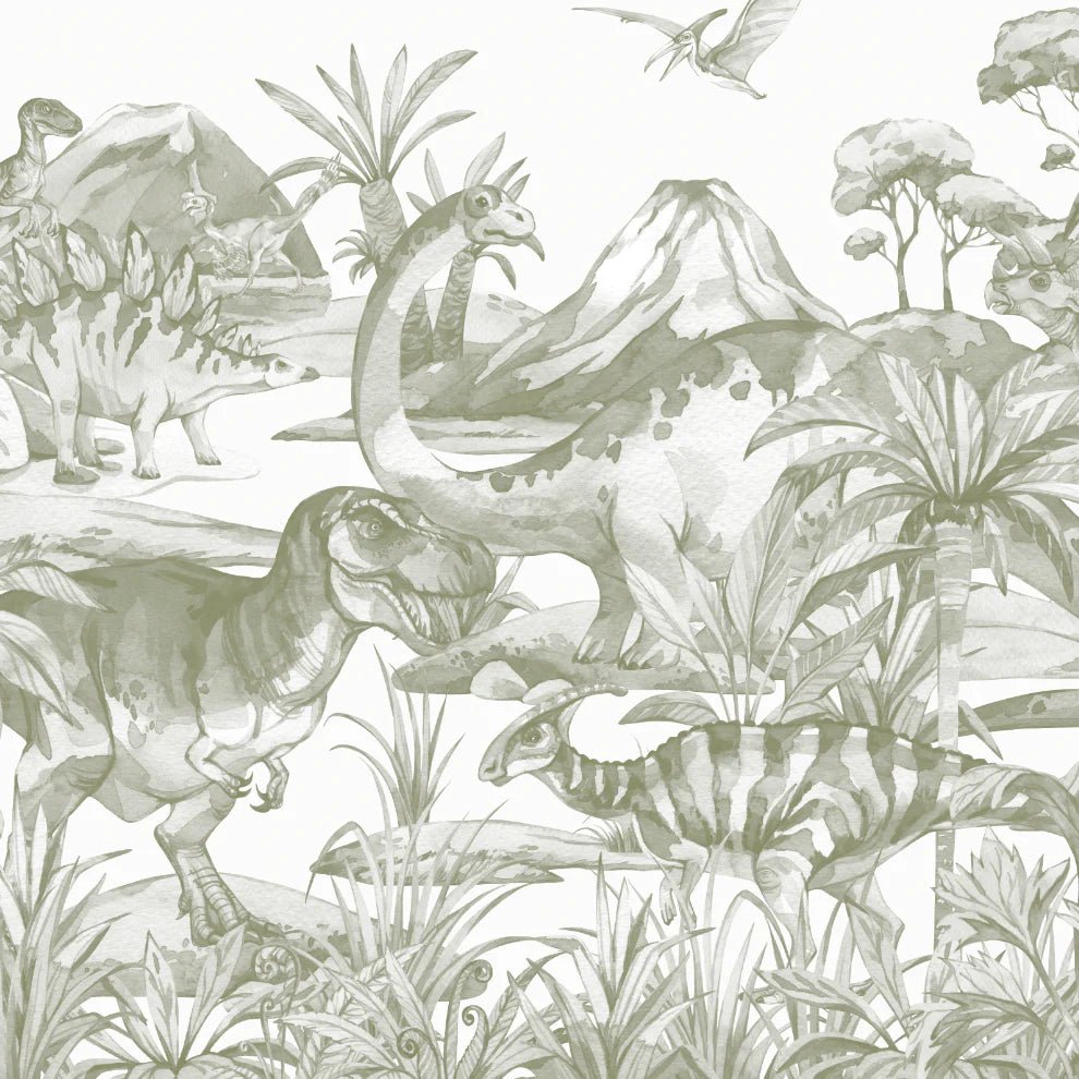 MUNKS & ME - Papier Peint Chambre Enfant Monde Des Dinosaures
