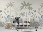 MUNKS & ME - Papier Peint Chambre Enfant Palmier Merveille Naturelle