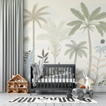 MUNKS & ME - Papier Peint Chambre Enfant Palmier Merveille Naturelle