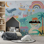 MUNKS & ME - Papier Peint Chambre Enfant Pays Des Merveilles