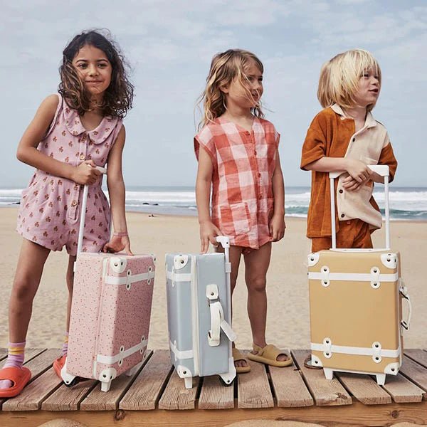 OLLI ELLA - Valise See - Ya - Steel Blue Bleue