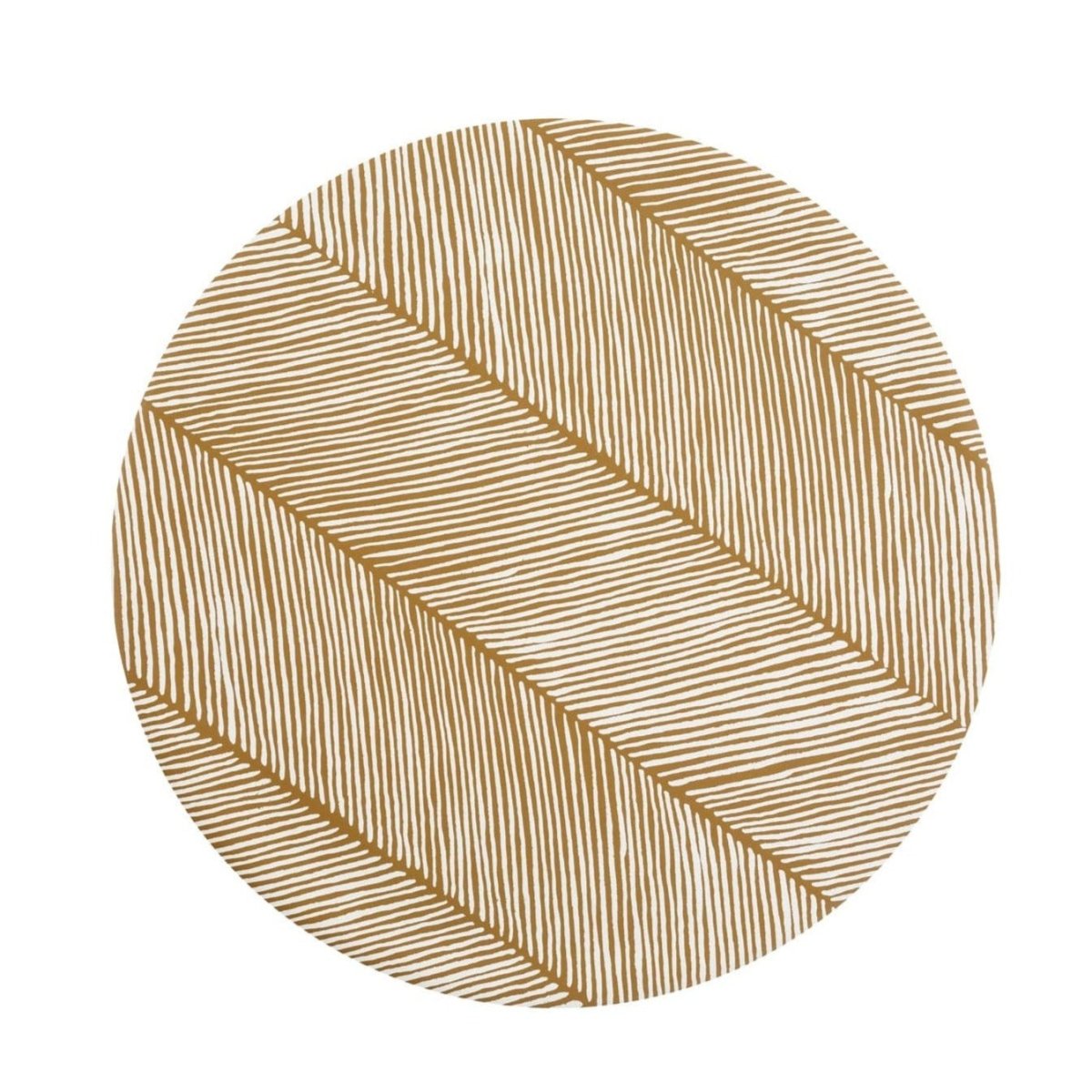 TODDLEKIND - Tapis Protège Sol Rond SPLAT MAT | Sandy Lines - Sand Castle