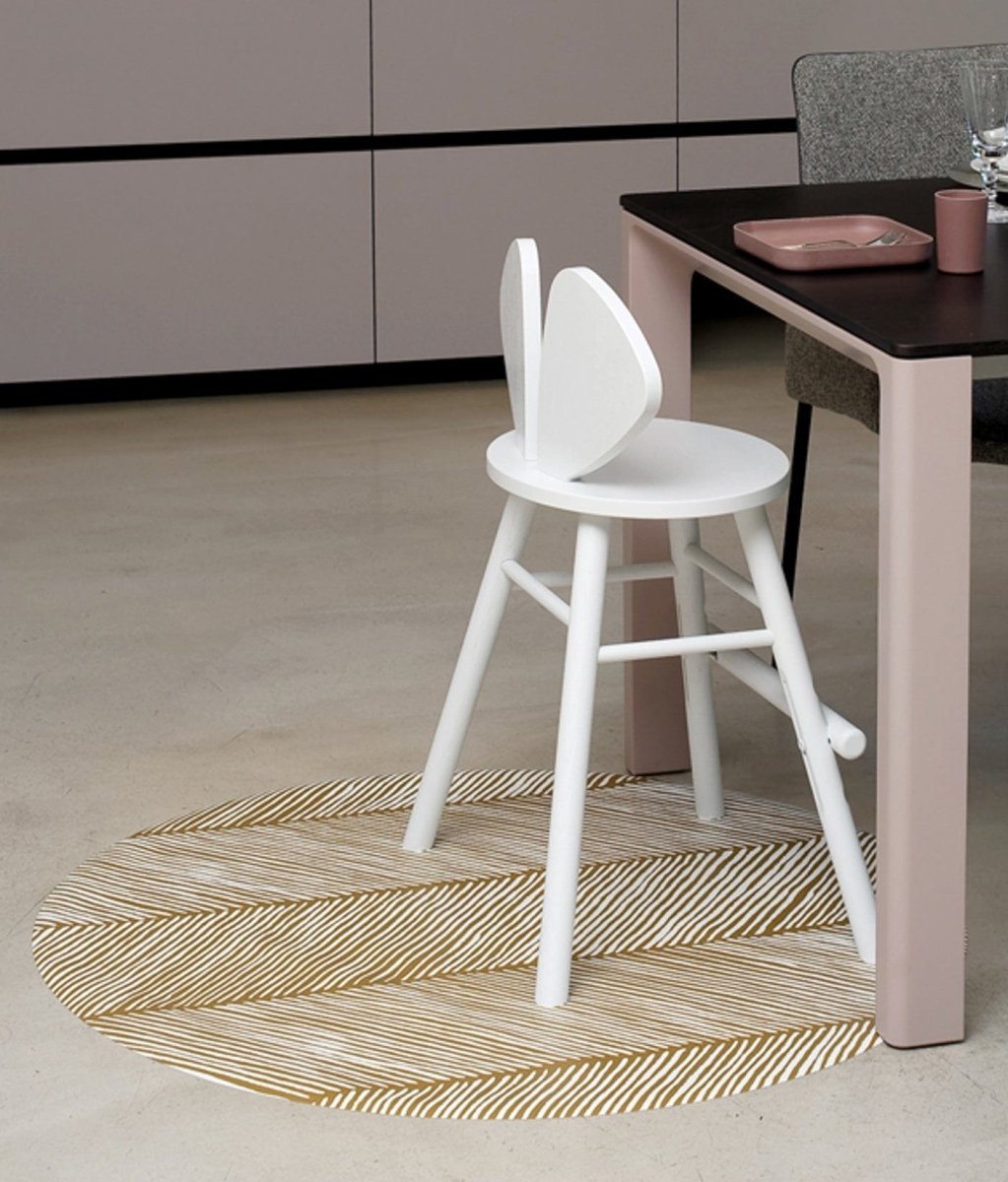 TODDLEKIND - Tapis Protège Sol Rond SPLAT MAT | Sandy Lines - Sand Castle