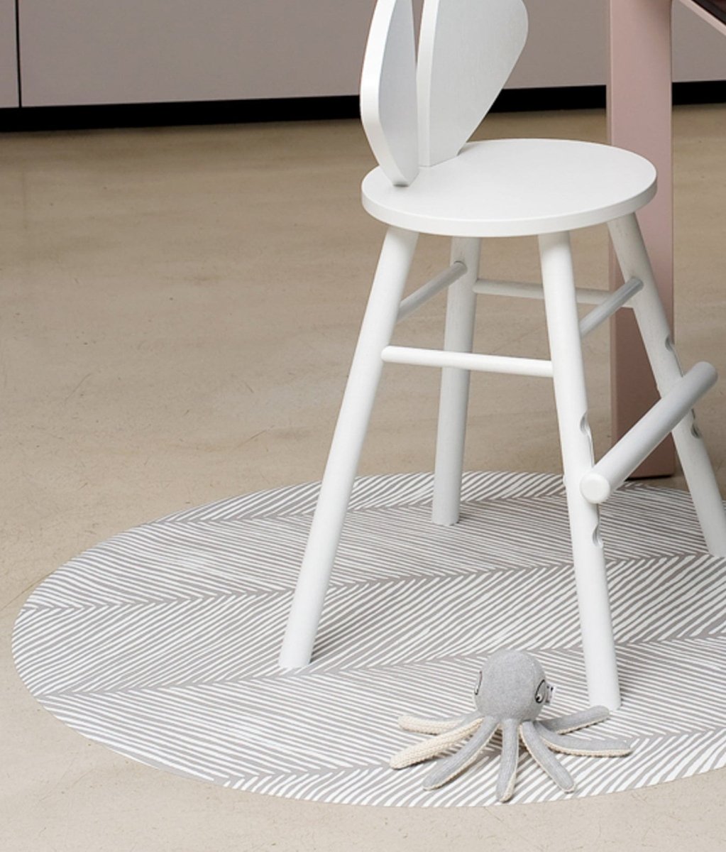 TODDLEKIND - Tapis Protège Sol Rond SPLAT MAT | Sandy Lines - Stone