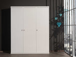 VIPACK - Armoire Robin à 3 Portes Blanc