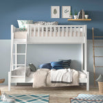 VIPACK - Lit De Famille SCOTT 140 X 200 cm + 90 X 200 cm Blanc