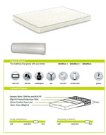 VIPACK - Lit évolutif Jumper Avec Matelas Extensible (160 + 40 cm) - Blanc