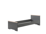 VIPACK - Lit LONDON Anthracite 90 X 200 Cm