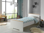 VIPACK - Lit LONDON Blanc 90 X 200 Cm
