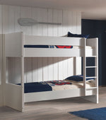 VIPACK - Lit Superposé LARA 90 X 200 Cm Blanc