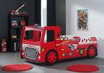 VIPACK - Lit Pompier 90 X 200 Cm Rouge
