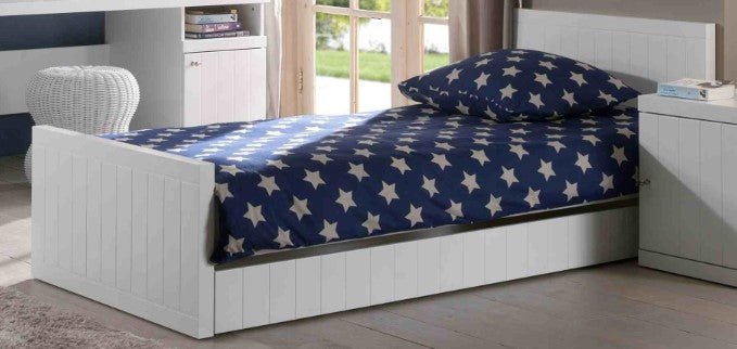 VIPACK - Lit ROBIN 90 x 200 Cm Blanc