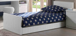 VIPACK - Lit ROBIN 90 x 200 Cm Blanc