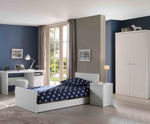 VIPACK - Lit ROBIN 90 x 200 Cm Blanc