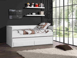 VIPACK - Lit Capitaine ROBIN 90 X 200 Cm Blanc